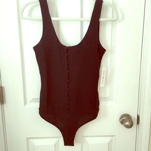 brand NWT. buddy love. black one piece.